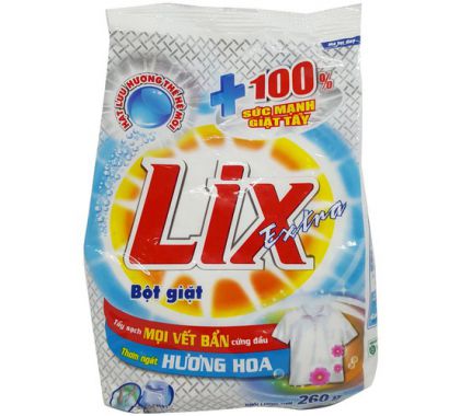 Bột giặt hương hoa Extra LIX gói 260g Thùng 40 gói